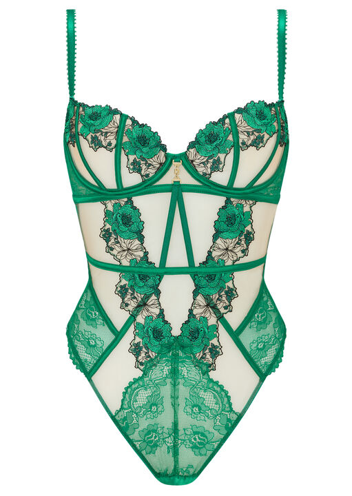 Caged Rose Non Padded Lingerie Body image number 4.0