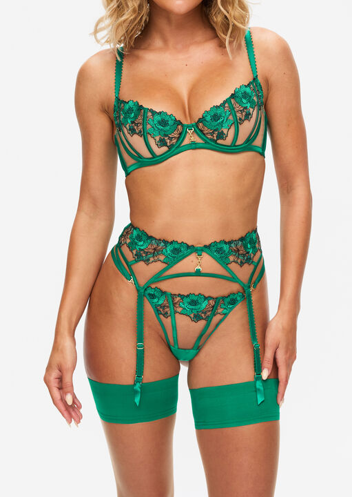 Caged Rose Suspender Belt image number 0.0