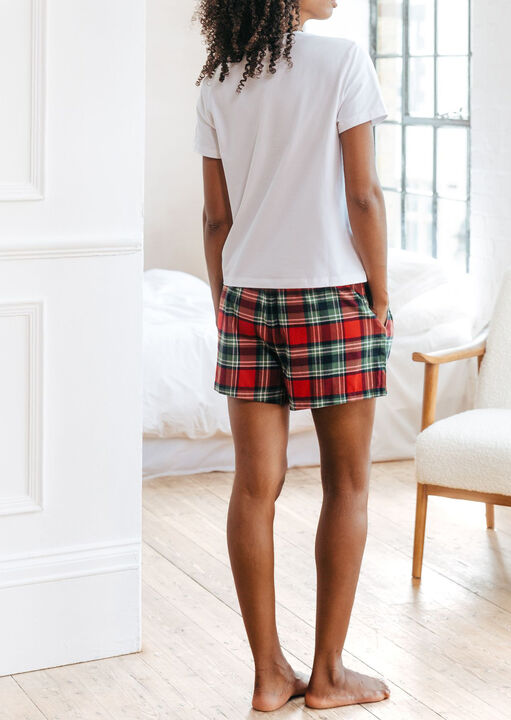 Gingham Brushed Short Sleeved Set image number 2.0