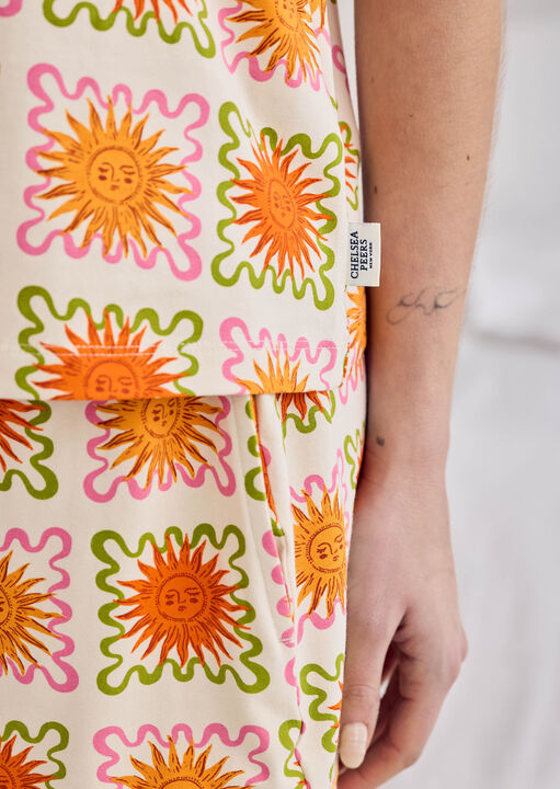 Sunshine Cami Short Sleeve Set  image number 4.0