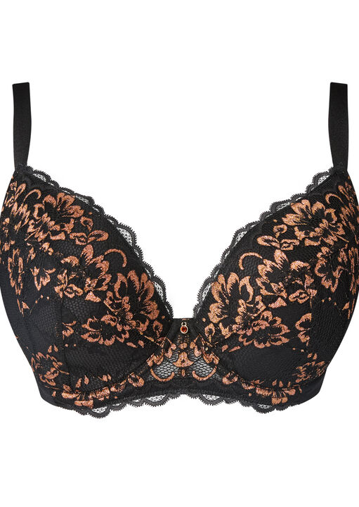 Sexy Lace Padded Plunge Bra image number 9.0