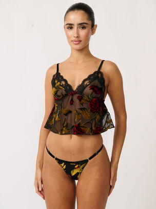 Violet Cami Top - Black