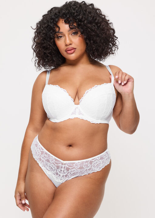 Sexy Lace Padded Plunge Bra image number 1.0