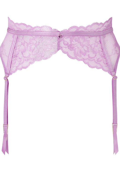 Sexy Lace Foiled Suspender Belt image number 4.0
