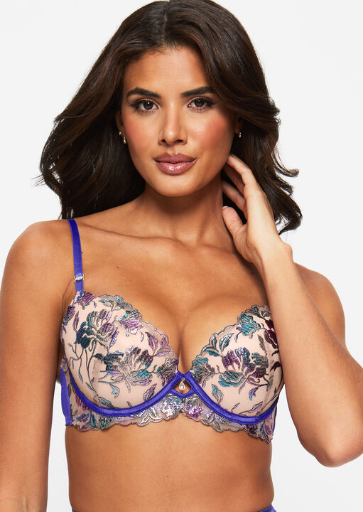 Euphoric Padded Plunge Bra image number 1.0