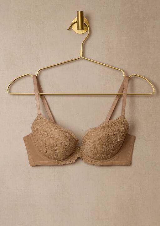 Sexy Lace Padded Plunge Bra image number 4.0