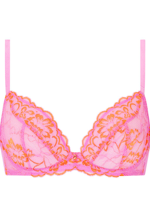 Sexy Lace Non Padded Plunge Bra image number 8.0