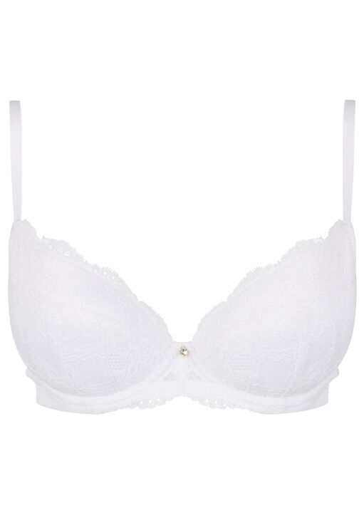 Sexy Lace Padded Plunge Bra image number 3.0