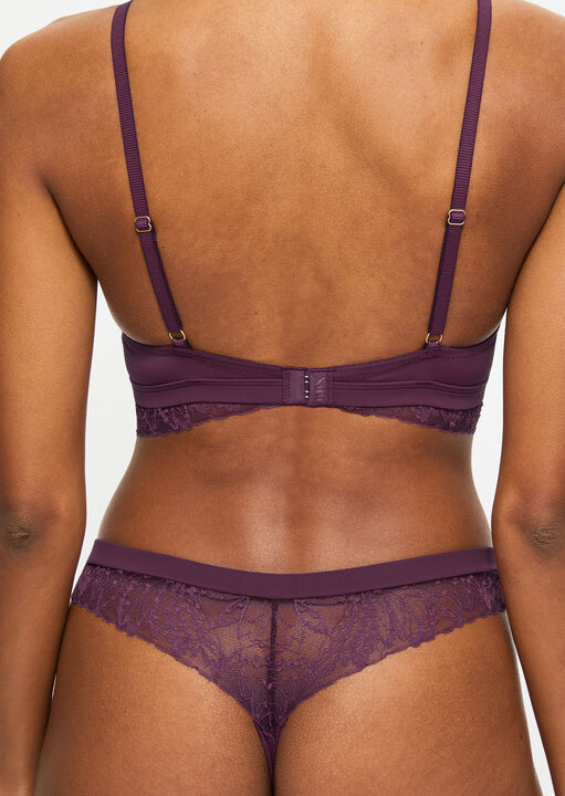 Louisa Ribbed Longline Triangle Bra image number 3.0