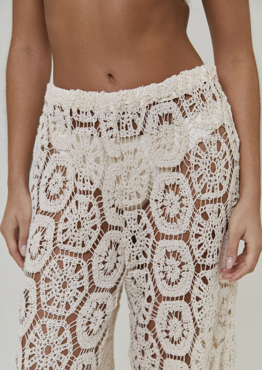 Crochet Wide Leg Trouser  image number 3.0
