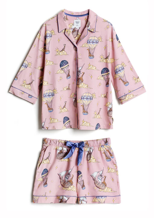 Chelsea Peers Hot Air Balloon Cotton Pyjama Set image number 5.0