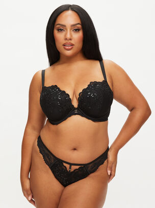 The Icon Fuller Bust Padded Plunge Bra