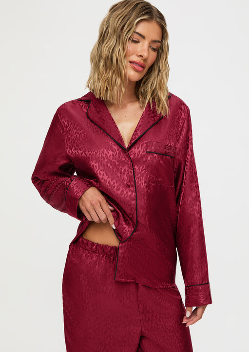 Signature Satin Long Pyjama Set image number 5.0