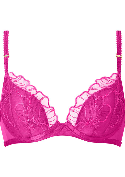 Floral Fling Padded Plunge Bra image number 4.0