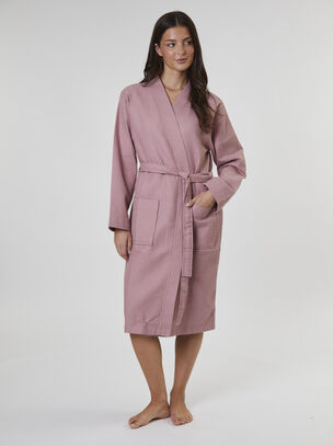 Waffle Robe - Pink