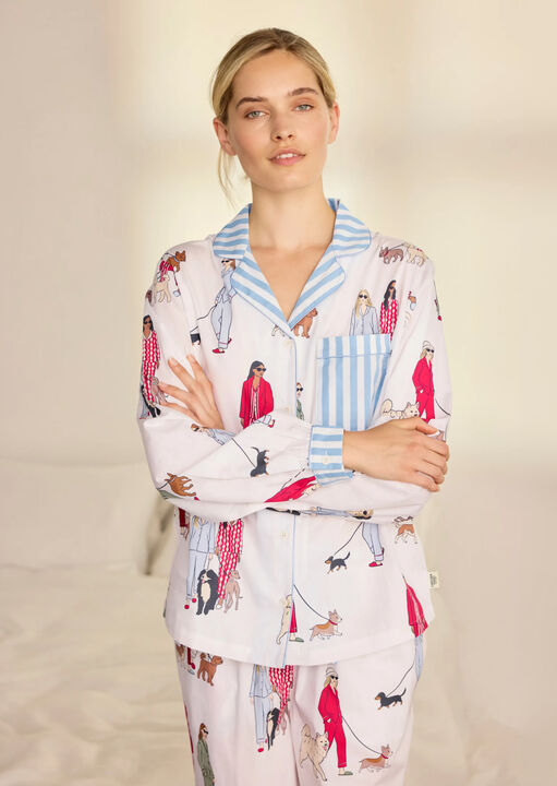 Chelsea Peers Disco Balls Revere Long Sleeve Pyjama Set image number 1.0