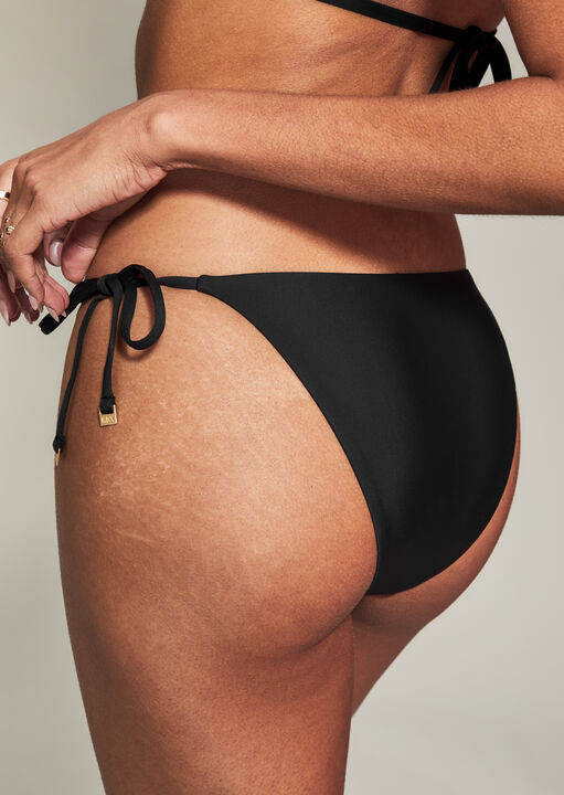 Knickerbox Swim Essentials Tie Side Tanga Bikini Bottoms image number 2.0