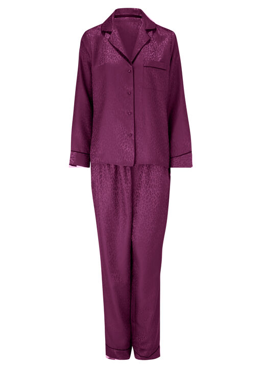 Signature Satin Pyjama Shirt & Trousers Set image number 7.0