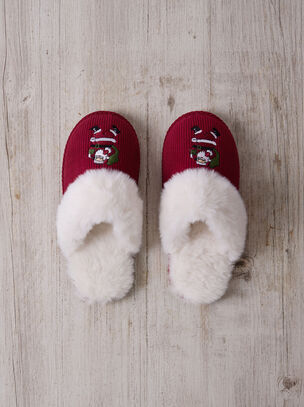Santa Slipper - Red
