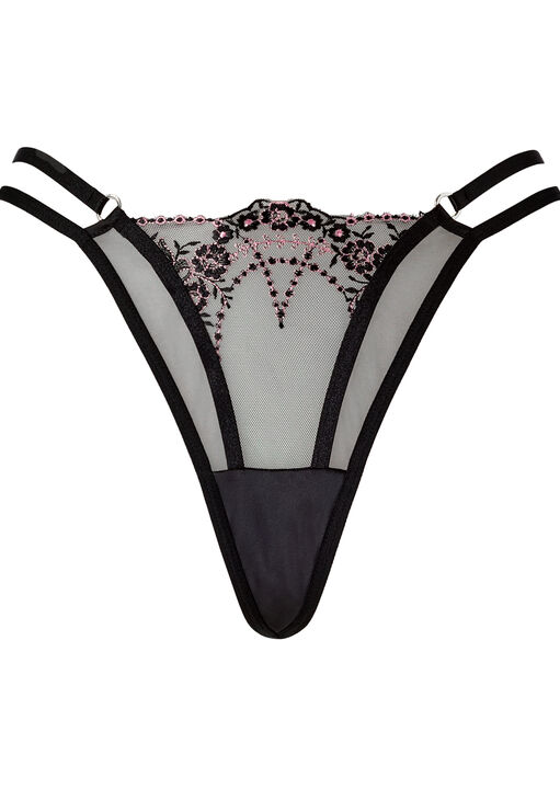 Idolising Embroidered Thong image number 4.0