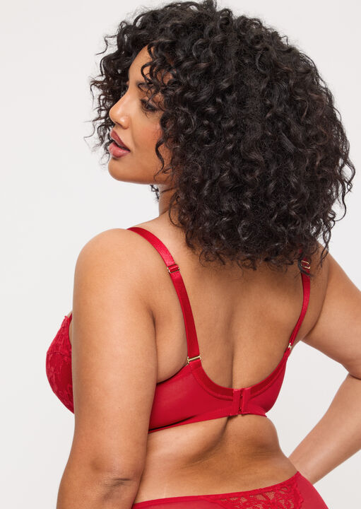 Sexy Lace Padded Balcony Bra image number 5.0