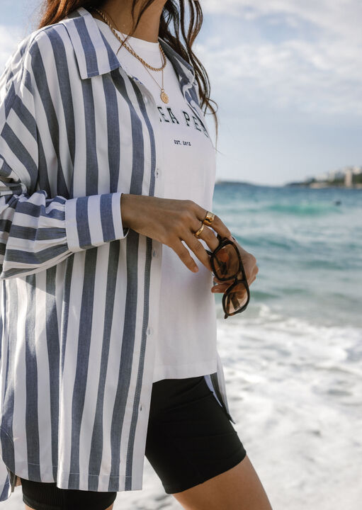 Poplin Stripe Shirt image number 1.0