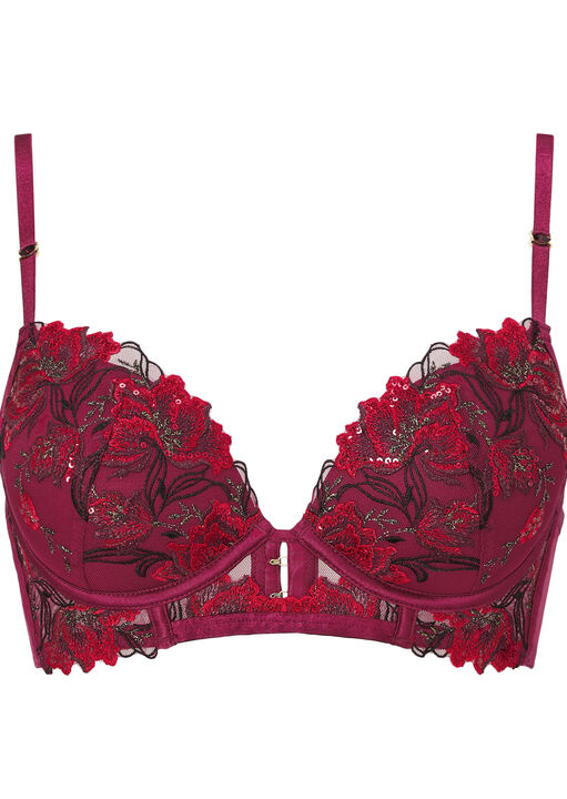 Divine Desires Padded Plunge Bra image number 8.0