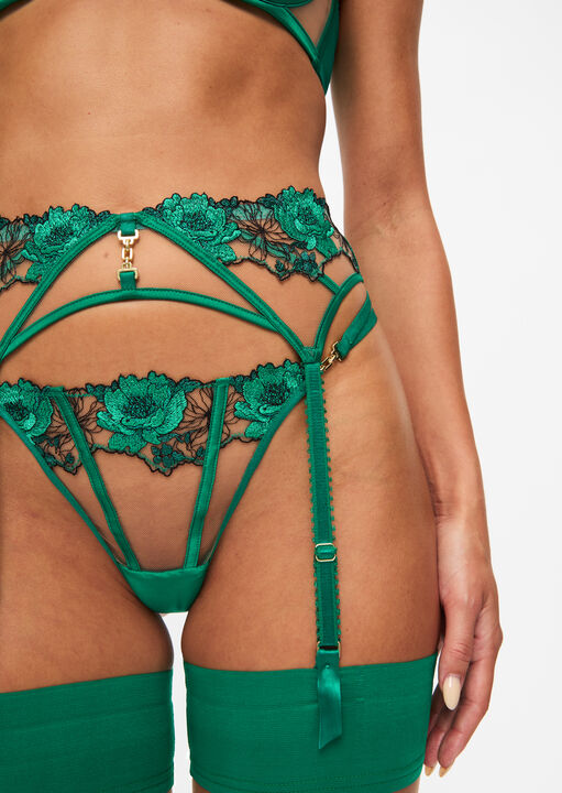 Caged Rose Suspender Belt image number 3.0