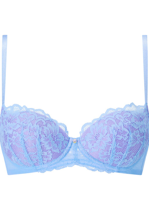 Sexy Lace Padded Balcony Bra image number 4.0