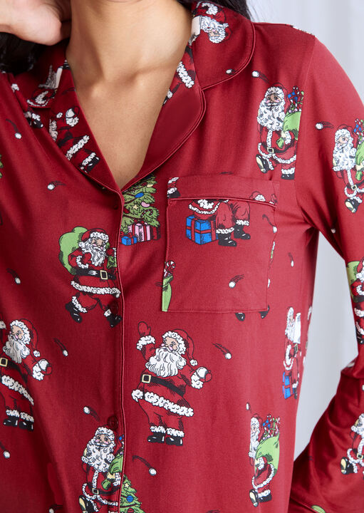 Snowball Santa Long Sleeve Set image number 4.0