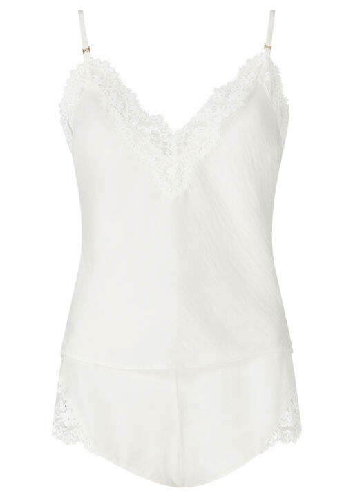 Knickerbox Renee Satin Lace Cami Top & Shorts Set image number 6.0