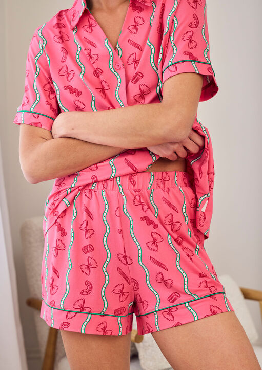 Pasta Stripe Short Sleeve Set  image number 3.0