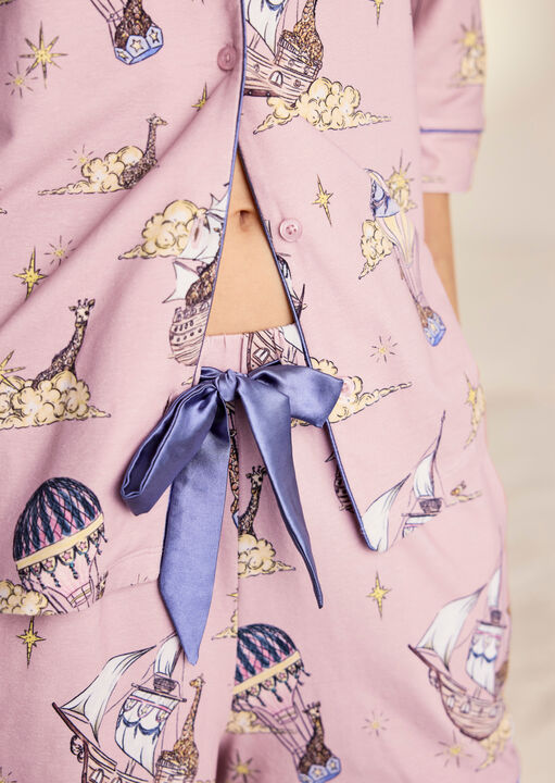 Chelsea Peers Hot Air Balloon Cotton Pyjama Set image number 4.0