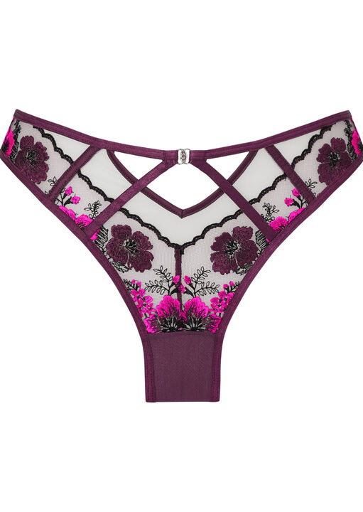 Amethyst Allure High Waisted Brazilian Knickers image number 4.0