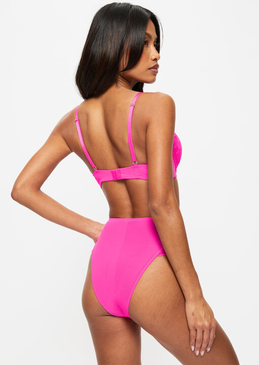 Sexy Lace Padded Boost Plunge Bra image number 2.0