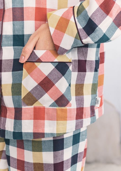 Gingham Revere Long Sleeve Set image number 5.0