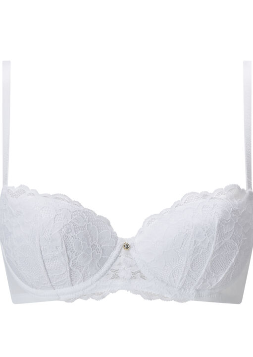 Sexy Lace Padded Balcony Bra image number 7.0