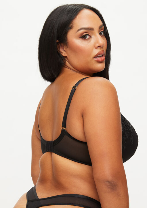 The Icon Fuller Bust Padded Plunge Bra image number 3.0