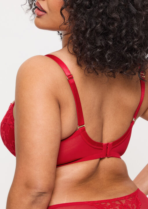 Sexy Lace Padded Balcony Bra image number 7.0