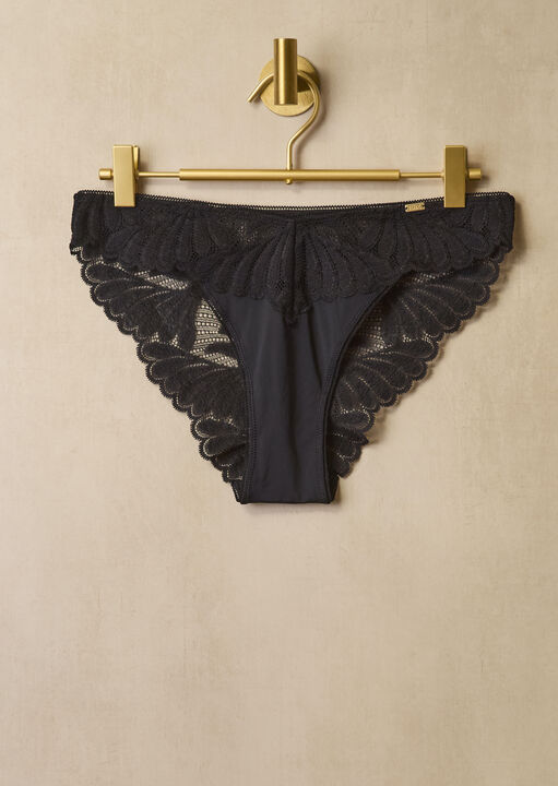 Knickerbox Olivia Lace High Leg Brazilian Knickers image number 4.0