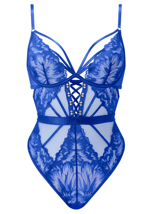 Radiant Desires Lace Crotchless Lingerie Body image number 4.0