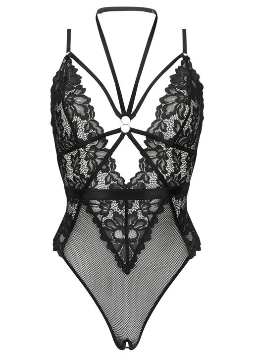 Confession Lace Crotchless Lingerie Body image number 4.0