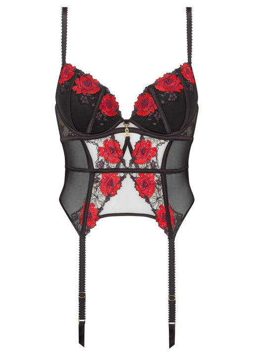 Caged Rose Padded Basque image number 4.0