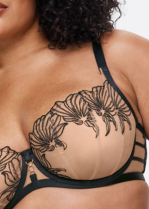 Incensing Non-Padded Fuller Bust Balcony Bra image number 3.0