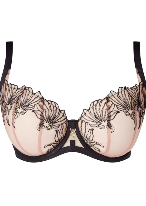 Incensing Non-Padded Fuller Bust Balcony Bra image number 4.0