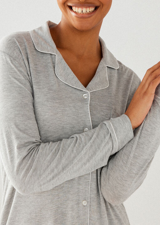 Modal Revere Long Sleeve Set image number 1.0