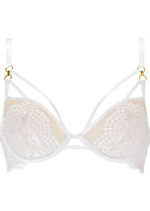 Lovers Lace Non Padded Plunge Bra image number 4.0