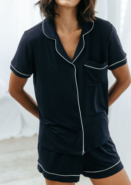 Modal Revere Set Short Sleeve image number 1.0