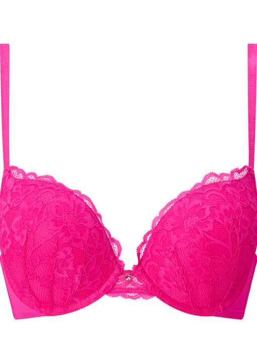 Sexy Lace Padded Boost Plunge Bra image number 4.0