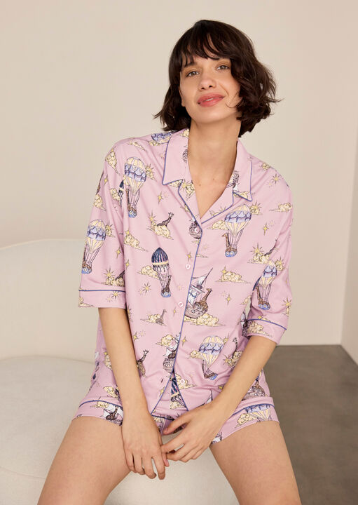 Chelsea Peers Hot Air Balloon Cotton Pyjama Set image number 1.0